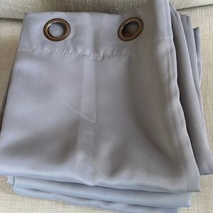 Grey 50x120” drapes